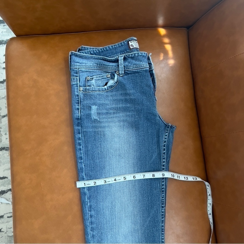 Kali Denim Women’s Size 13 Medium Wash Embroidered Pocket Boot Cut Denim Jeans - Picture 10 of 11